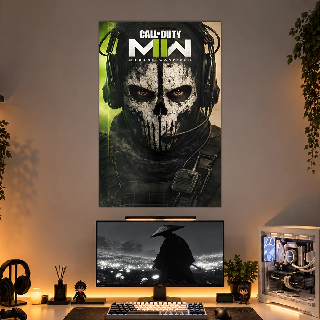 GHOST POSTER - 1 | CALL OF DUTY POSTERS | GAMING ROOM POSTERS BLUMUN