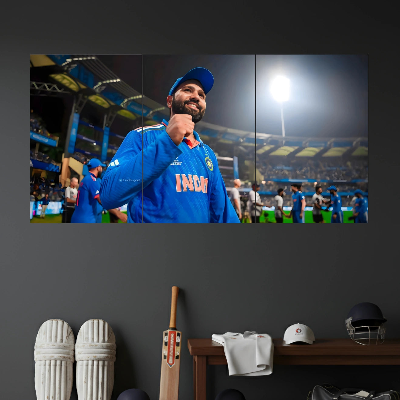 INDIAN CRICKET TEAM POSTER - 3 | CRICKET POSTERS | 3 PIECE SET
