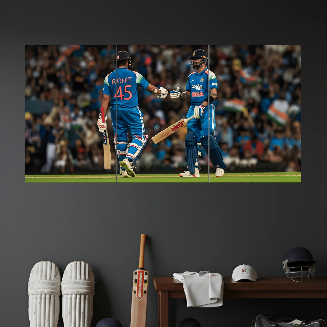VIRAT KOHLI & ROHIT SHARMA POSTER - 3 | CRICKET POSTERS | 3 PIECE SET