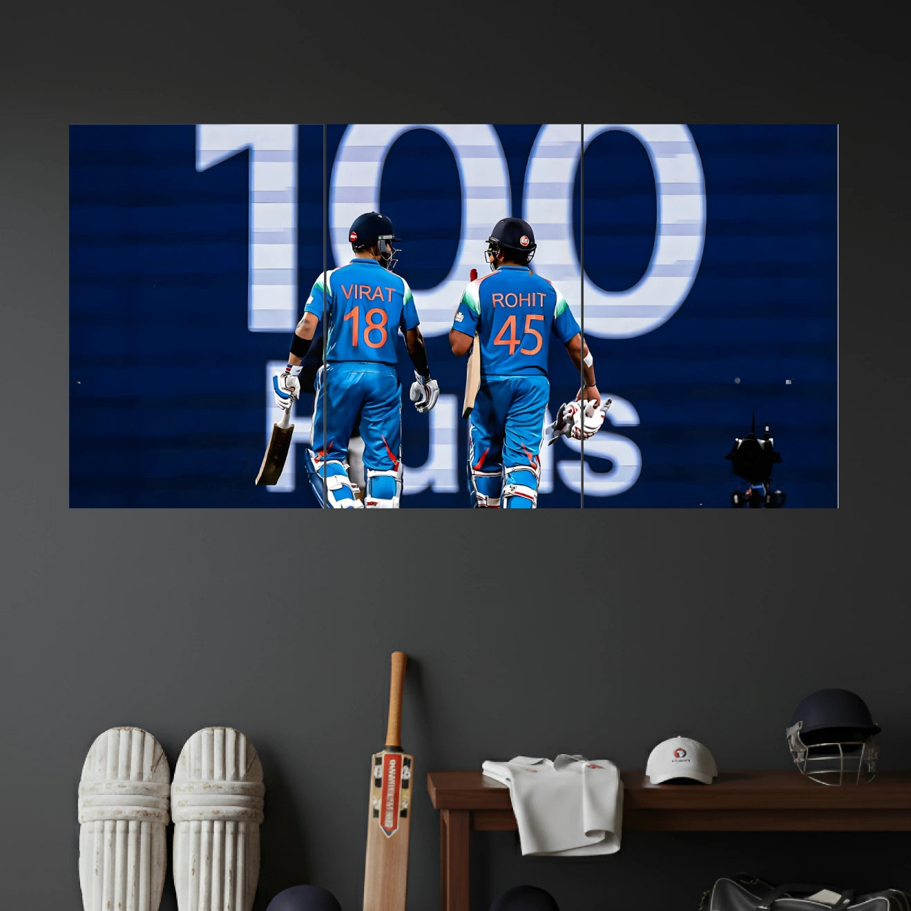 VIRAT KOHLI & ROHIT SHARMA POSTER - 1 | CRICKET POSTERS | 3 PIECE SET
