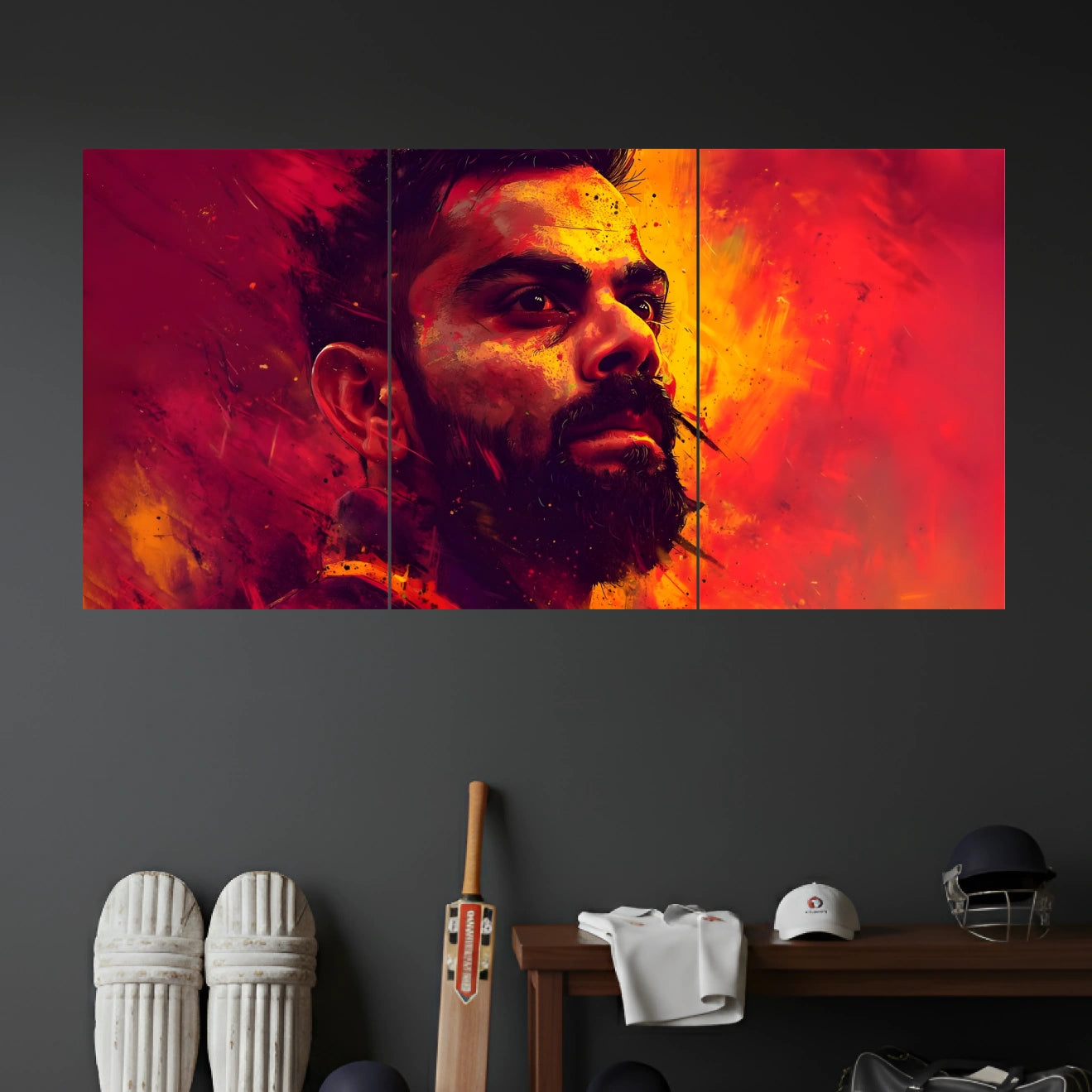 VIRAT KOHLI POSTER - 6 | CRICKET POSTERS | 3 PIECE SET