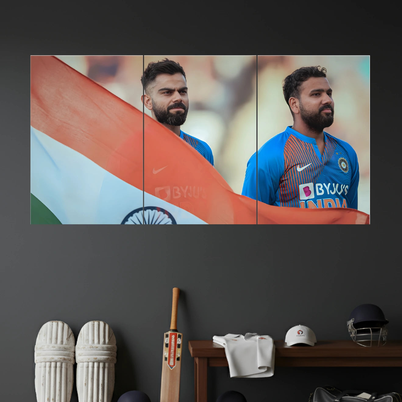 VIRAT KOHLI & ROHIT SHARMA POSTER - 4 | CRICKET POSTERS | 3 PIECE SET