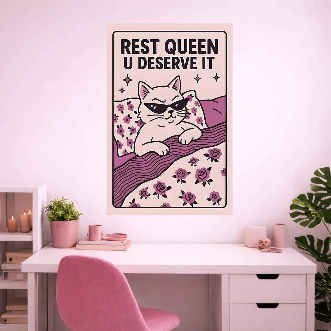 REST QUEEN POSTER | GIRL BOSS POSTER