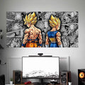GOKU & VEGETA POSTER | DRAGON BALL Z POSTERS | ANIME POSTERS | 3 PIECE SET
