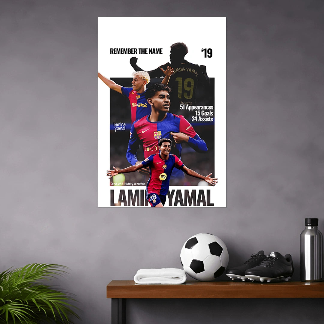 LAMINE YAMAL POSTER - 5 | FOOTBALL POSTERS