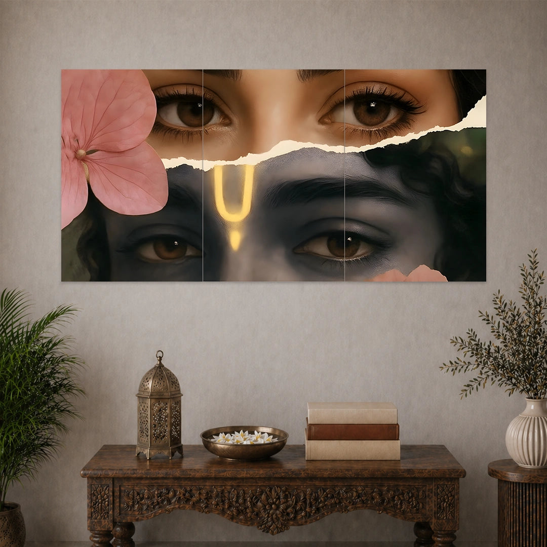 RADHA KRISHNA POSTER - 1 | DEVOTIONAL POSTERS | 3 PIECE SET