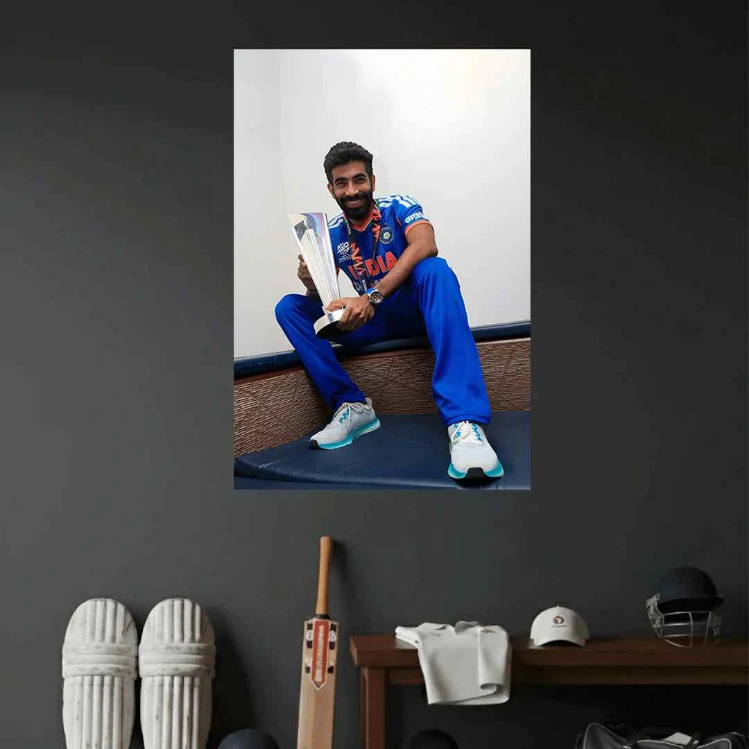 JASPRIT BUMRAH ICC WORLD CUP T20 2026 POSTER | CRICKET POSTERS