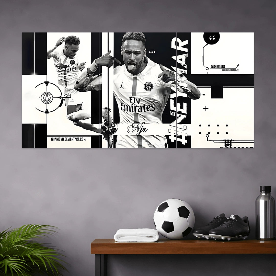 NEYMAR JR. POSTER - 3 | FOOTBALL POSTERS | 3 PIECE SET