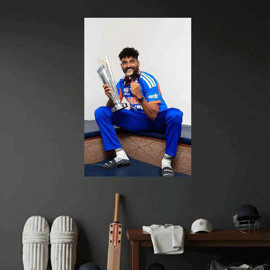 MOHAMMED SIRAJ ICC WORLD CUP T20 2026 POSTER | CRICKET POSTERS