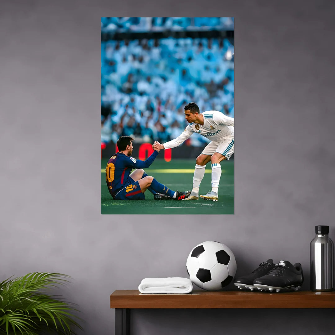 RONALDO & MESSI - POSTER - 2 | FOOTBALL POSTERS BLUMUN