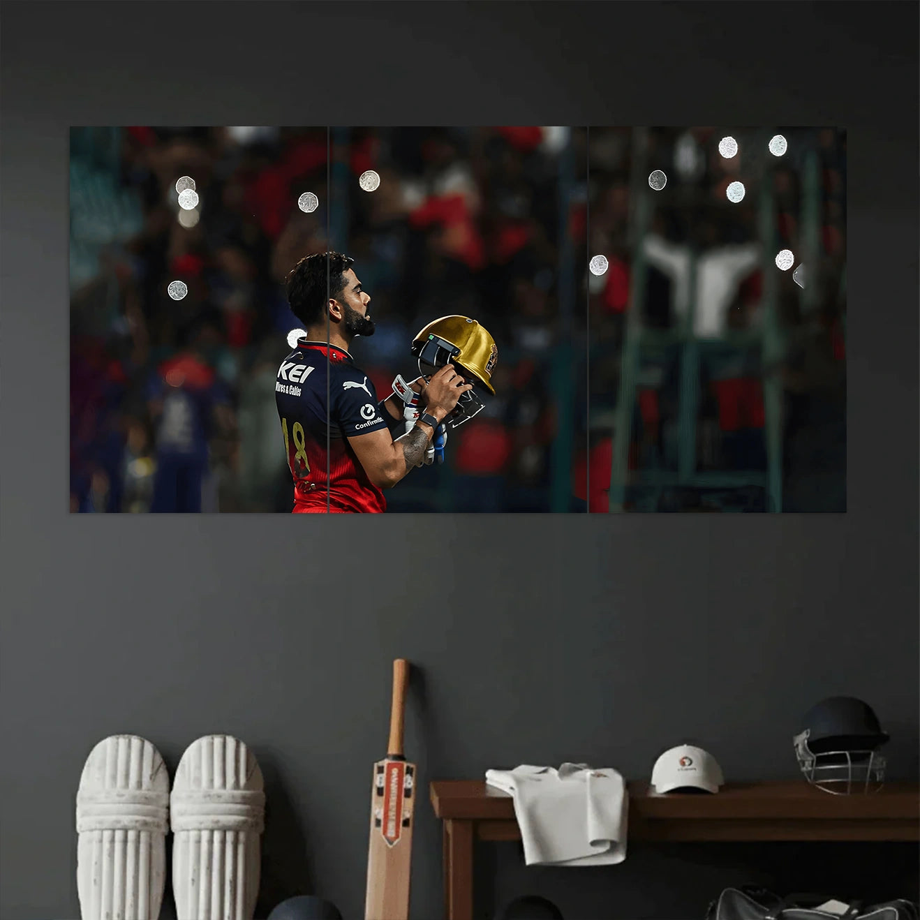RCB POSTER - 6 | CRICKET POSTERS | 3 PIECE SET