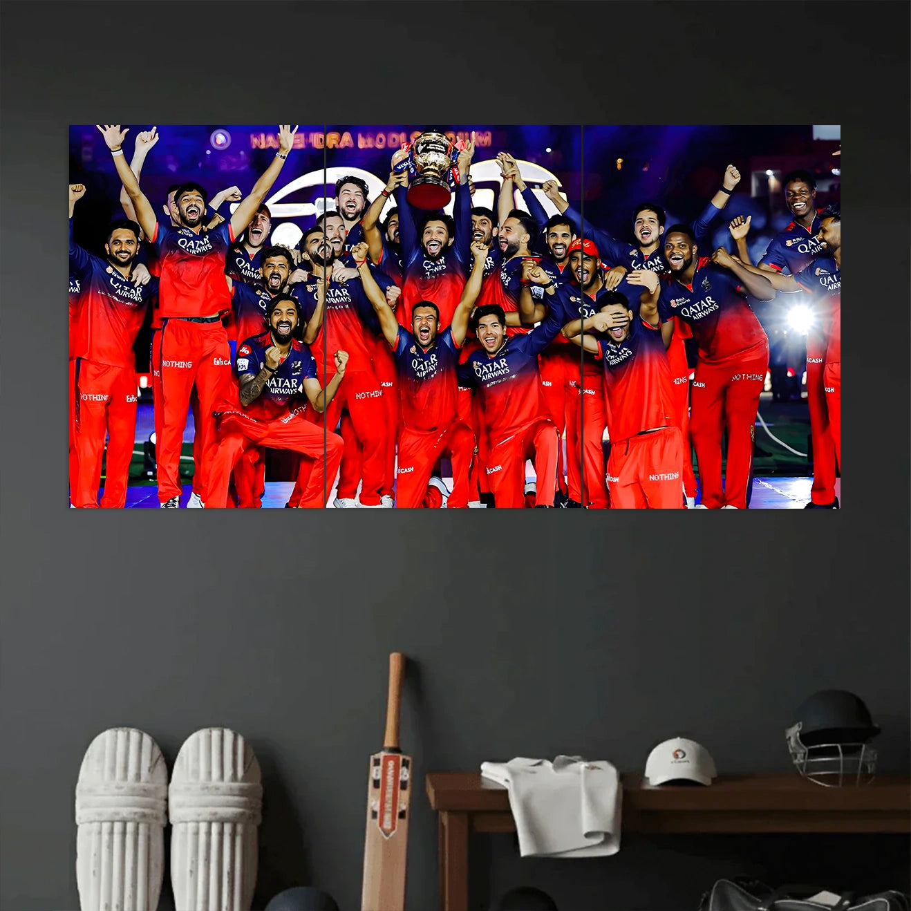 RCB POSTER - 3 | CRICKET POSTERS | 3 PIECE SET