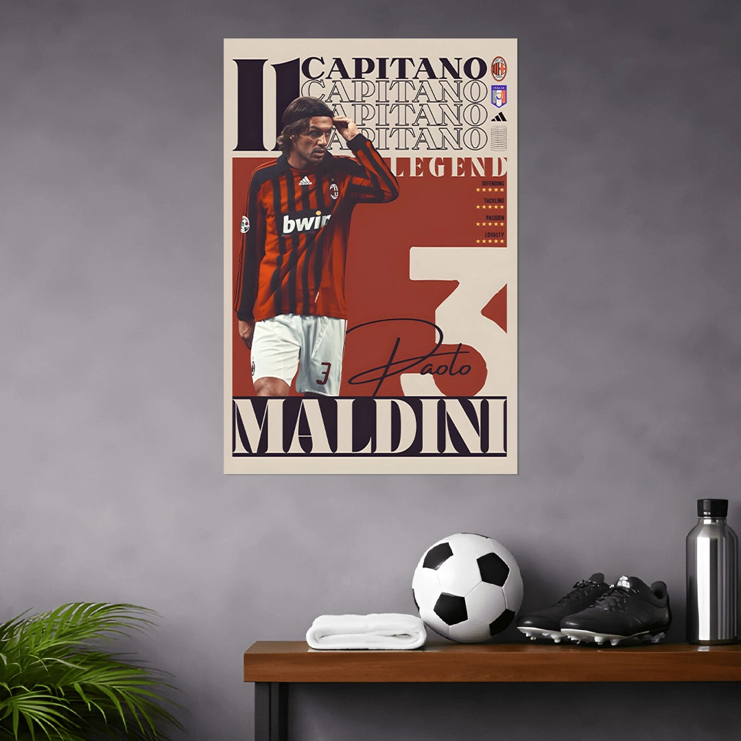 PAOLO MALDDINI POSTER - 3 | FOOTBALL POSTERS