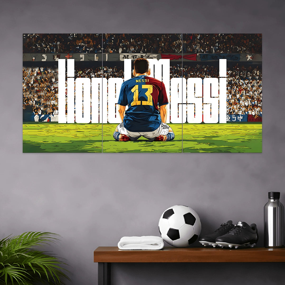 MESSI POSTER - 9 | FOOTBALL POSTERS | 3 PIECE SET