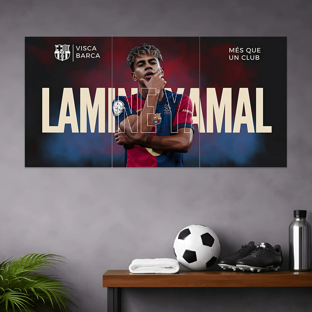 LAMINE YAMAL POSTER - 2 | FOOTBALL POSTERS | 3 PIECE SET