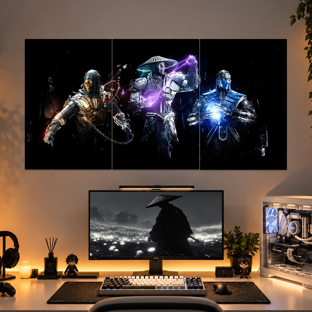 MORTAL KOMBAT POSTER - 1 | GAMING ROOM POSTERS | 3 PIECE SET BLUMUN