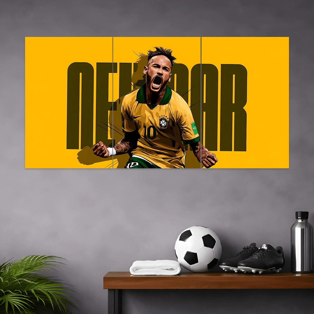 NEYMAR JR. POSTER - 2 | FOOTBALL POSTERS | 3 PIECE SET