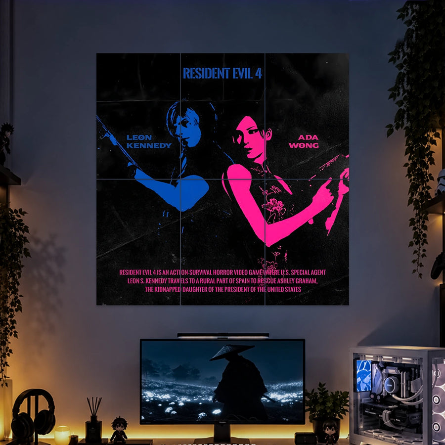 RESIDENT EVIL POSTER - 1 | GAMING ROOM POSTERS | 6 PIECE SET