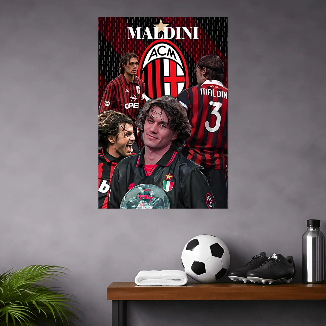 PAOLO MALDINI POSTER - 5 | FOOTBALL POSTERS