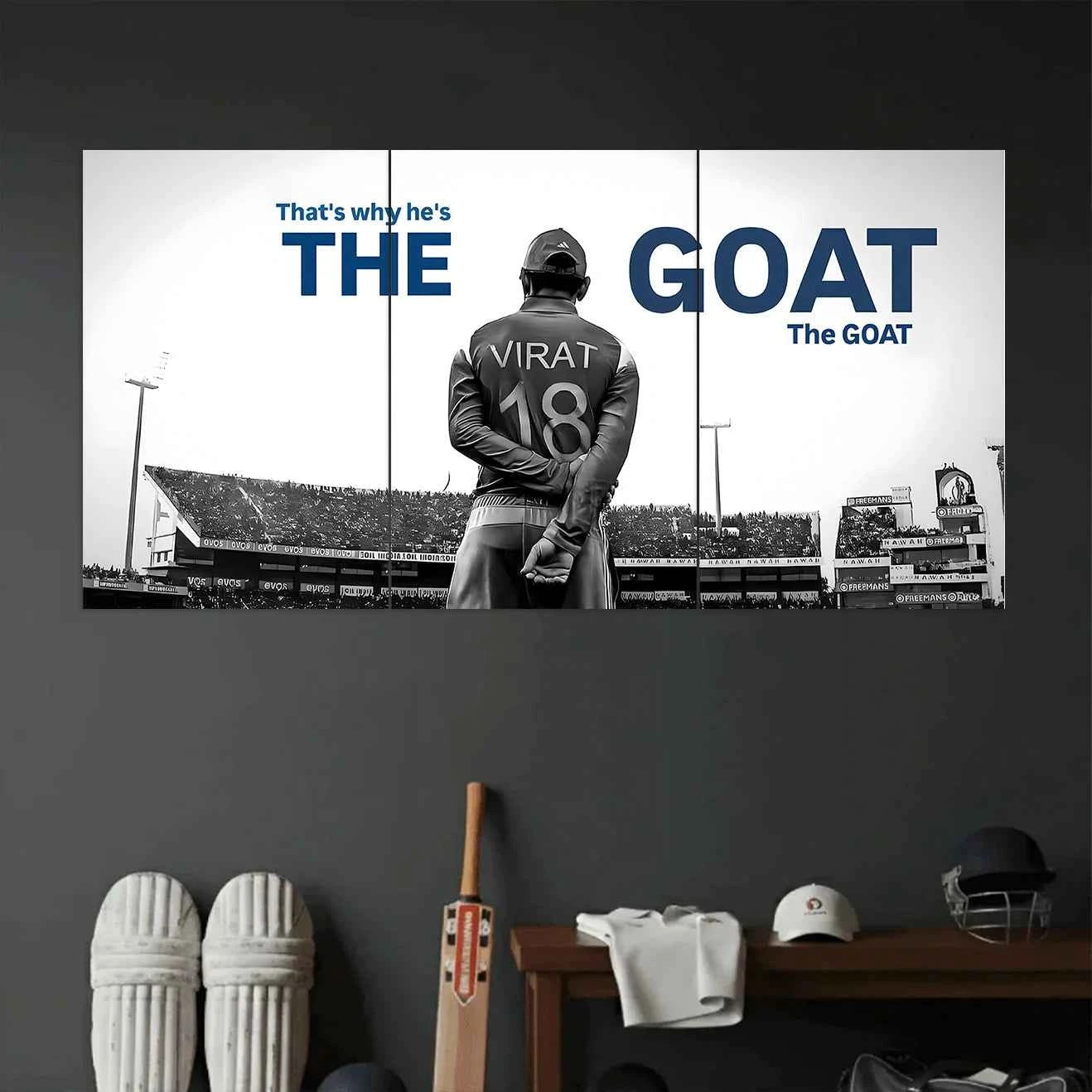 VIRAT KOHLI POSTER - 10 | CRICKET POSTERS | 3 PIECE SET