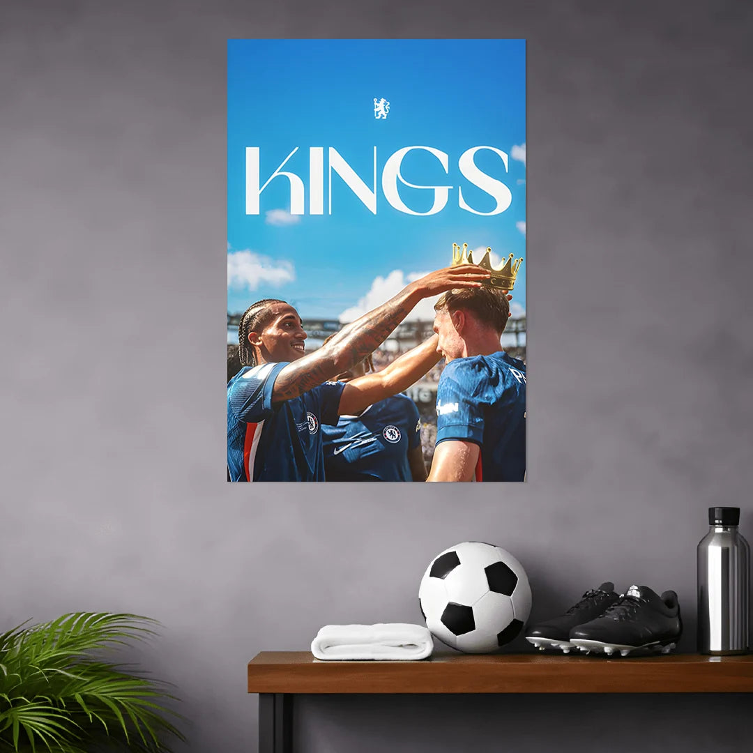THE KINGS CELEBRATION " JOÃO PEDRO & COLE PALMER " - POSTER | FOOTBALL POSTERS BLUMUN