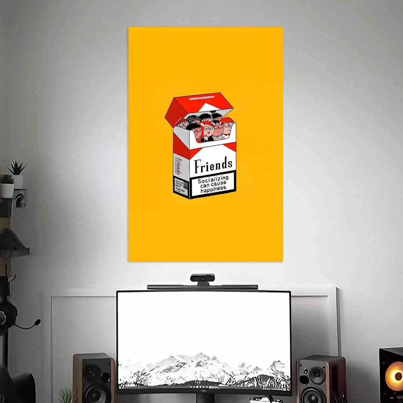 SOCIALIZING CAUSE HAPPINESS POSTER | TEXTS POSTERS | AESTHETIC POSTERS