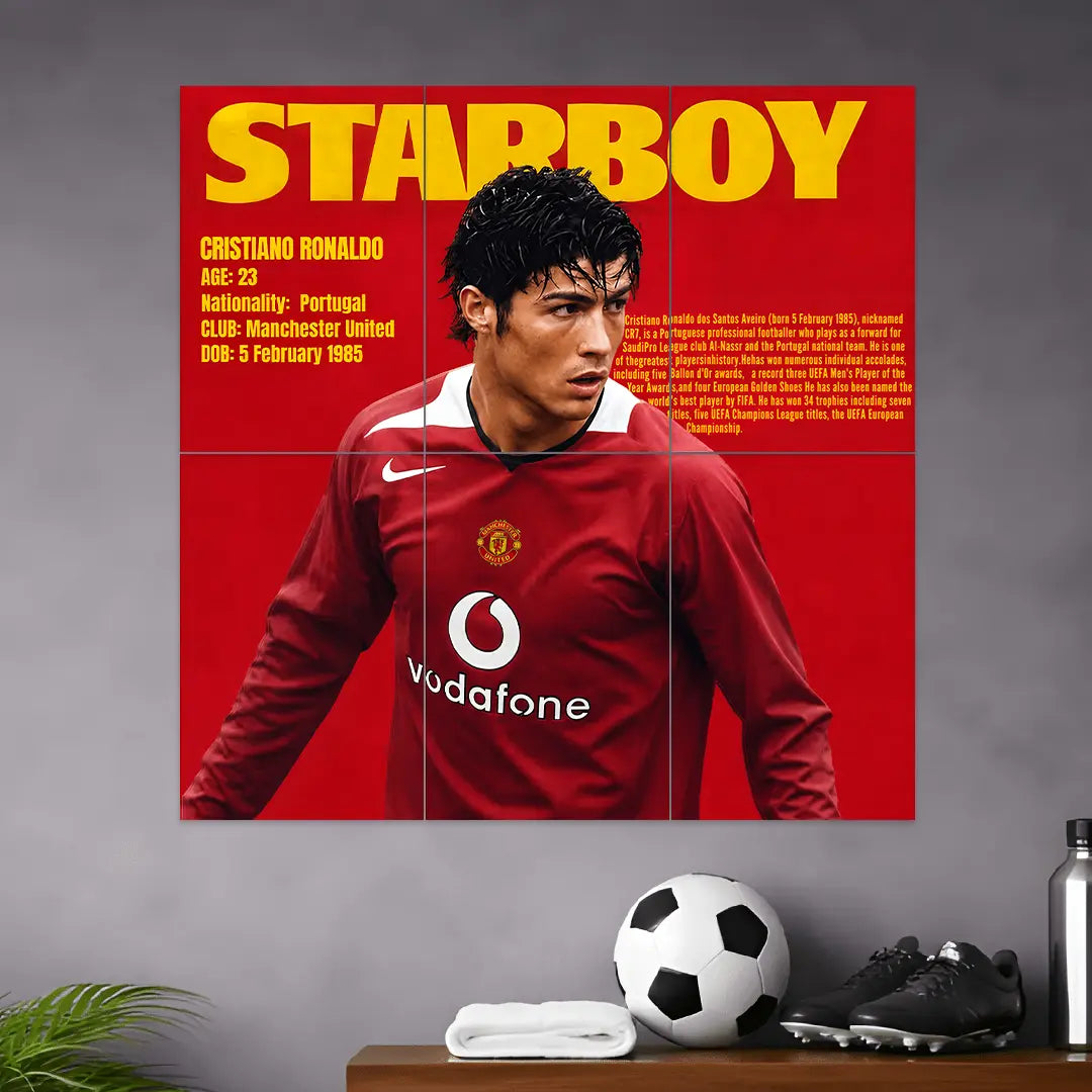 RONALDO POSTER - 1 | FOOTBALL POSTER | 6 PIECE SET BLUMUN