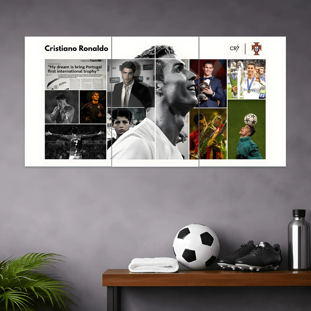 RONALDO POSTER - 8 | FOOTBALL POSTERS | 3 PIECE SET