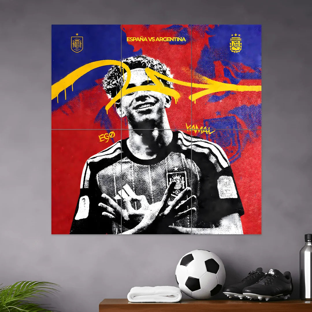 LAMINE YAMAL " EGO YAMAL! " POSTER - 1 | FOOTBALL POSTER | 6 PIECE SET BLUMUN