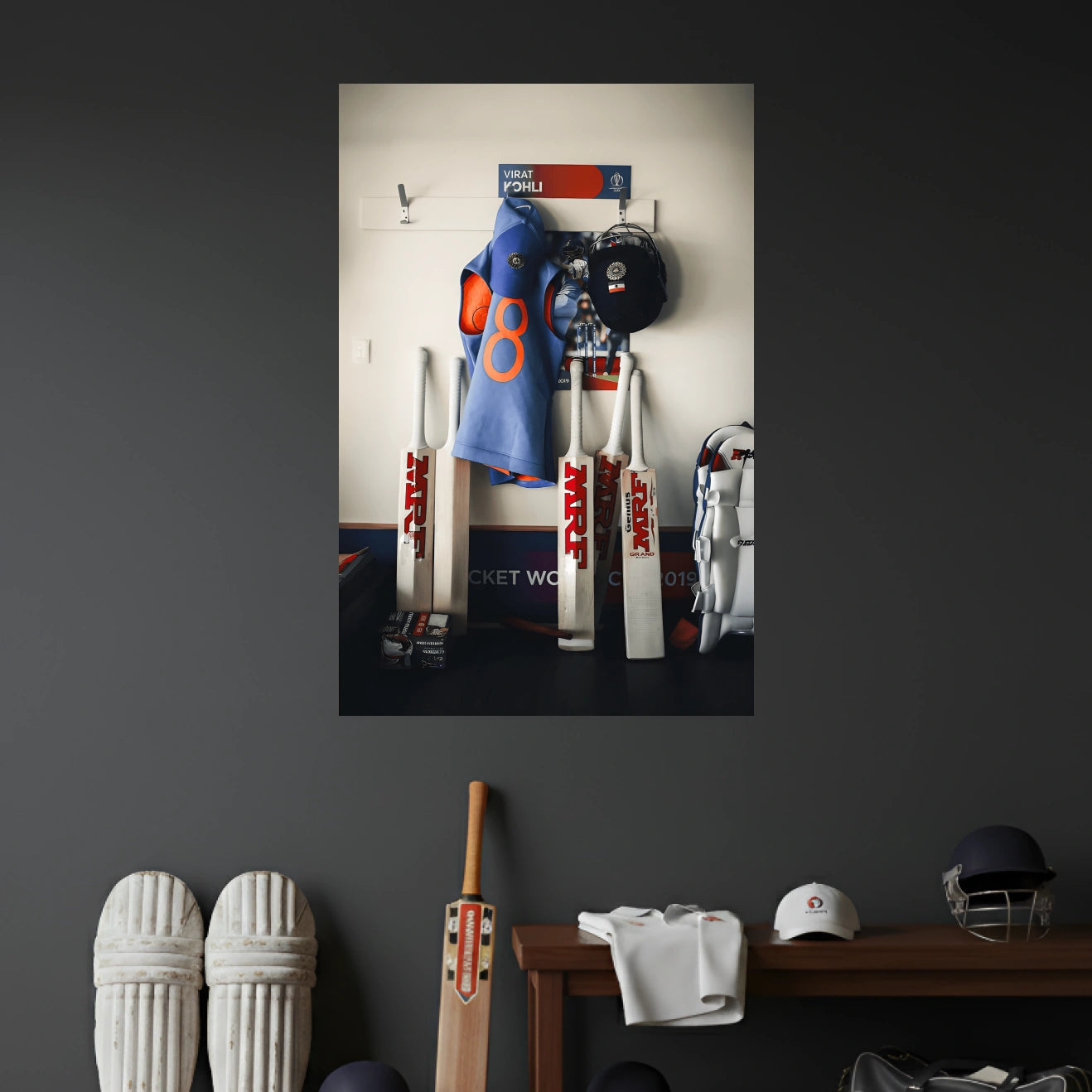 VIRAT KOHLI JERSEY POSTER | VIRAT KOHLI POSTERS | CRICKET POSTERS