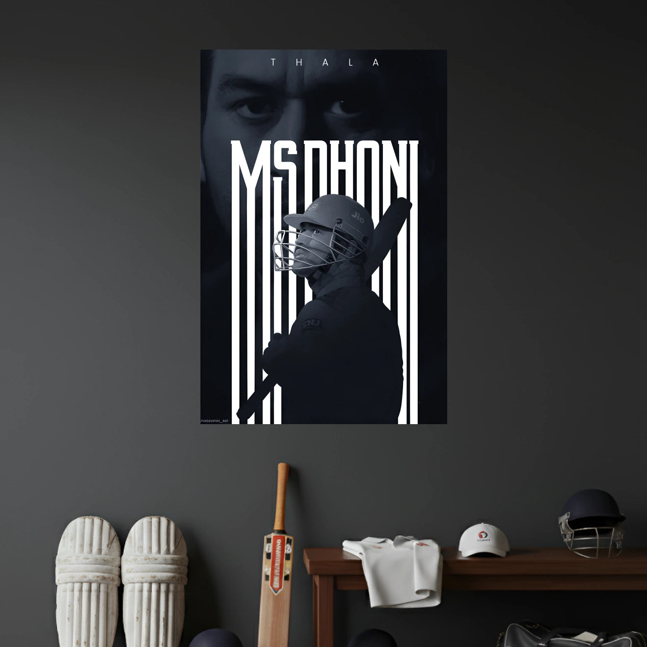 MS DHONI POSTER - 1 | THALA POSTER | CRICKET POSTERS