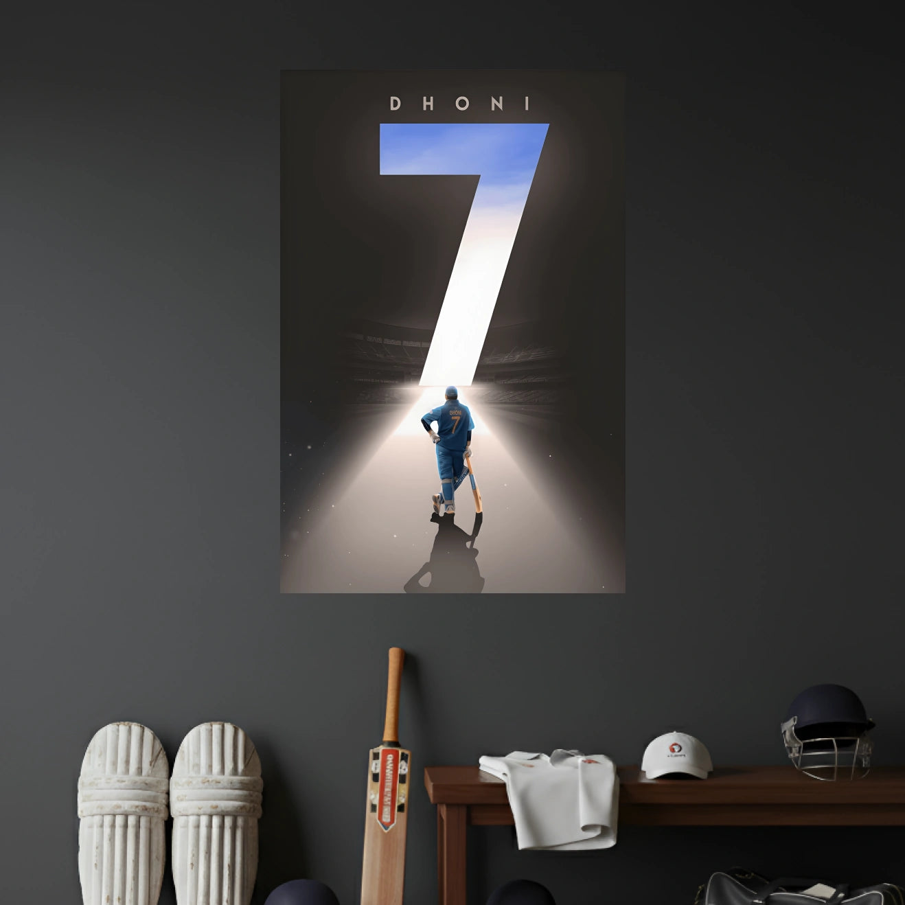 MS DHONI POSTER - 3  | CRICKET POSTERS