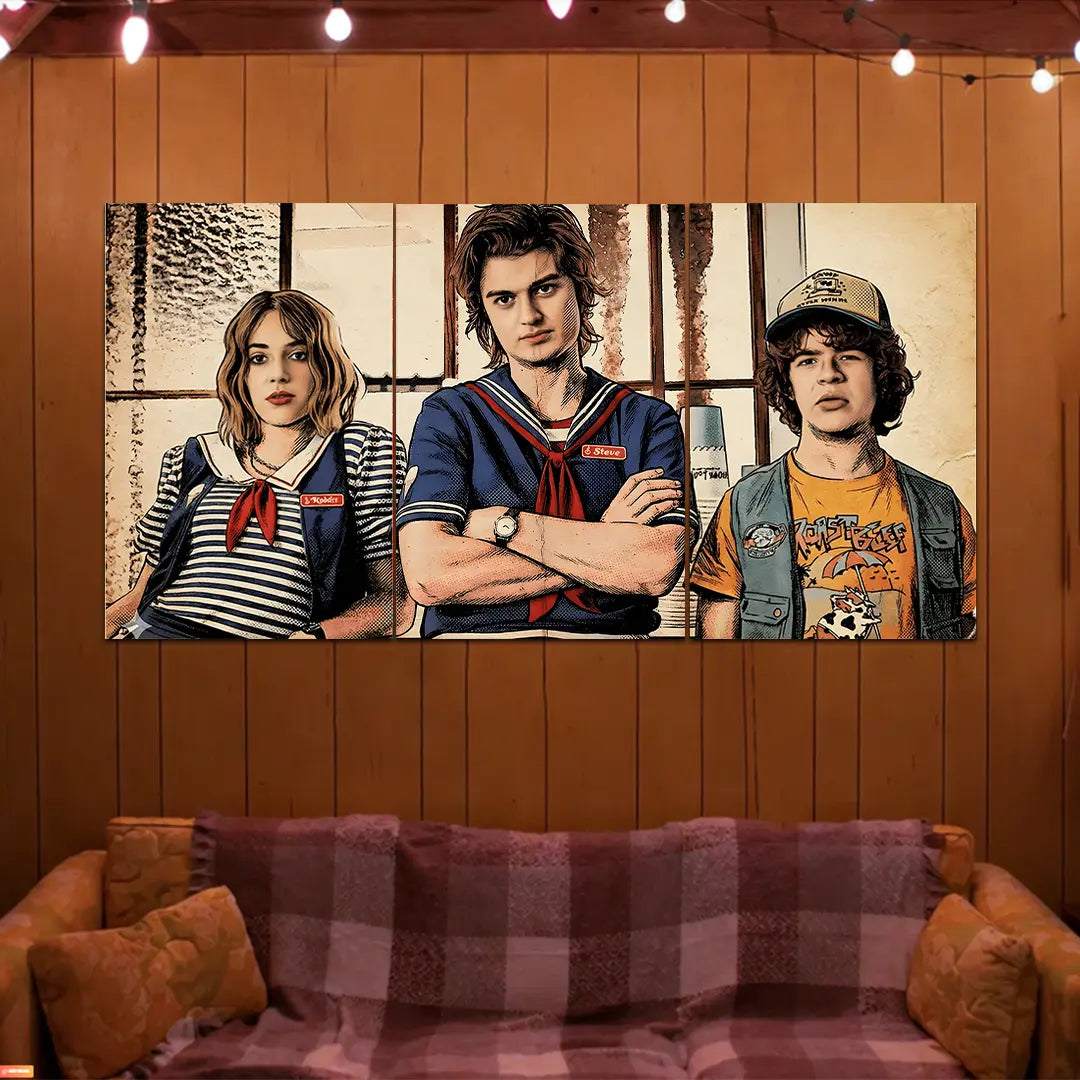 STRANGER THINGS POSTER - 2 | WEB SERIES POSTERS | 3 PIECE SET BLUMUN