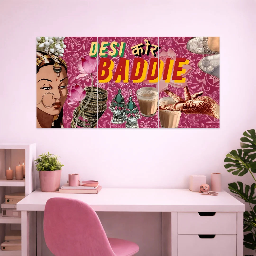 DESI CORE BADDIE POSTER | GIRL BOSS POSTERS | 3 PIECE SET
