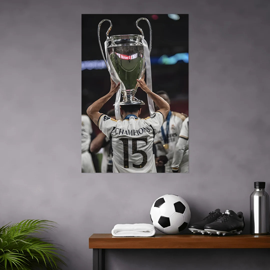 " HALA MADRID " REAL MADRID FOOTBALL CLUB POSTER | FOOTBALL POSTERS BLUMUN