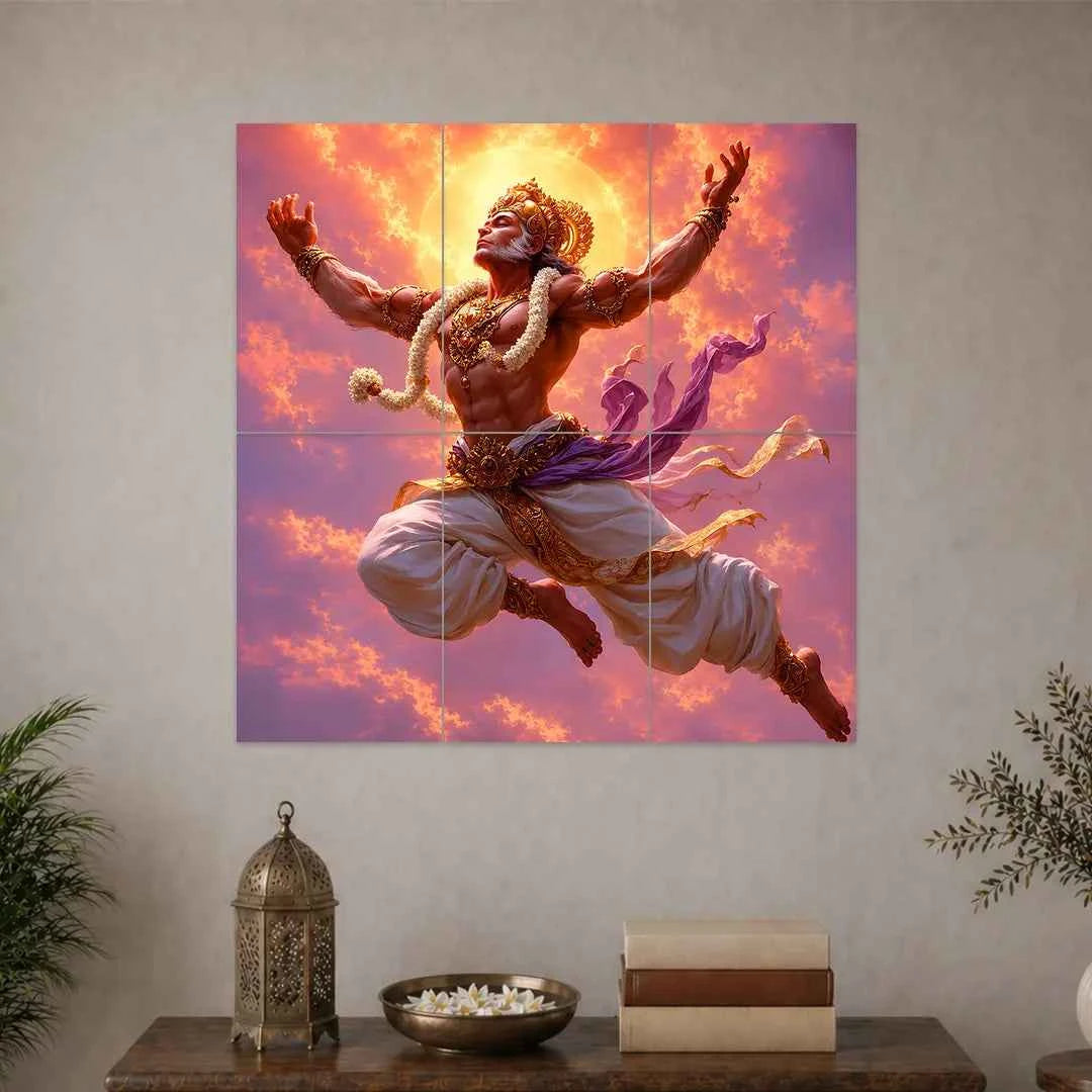 HANUMAN JI POSTER | DEVOTIONAL POSTERS  | 6 PIECE SET