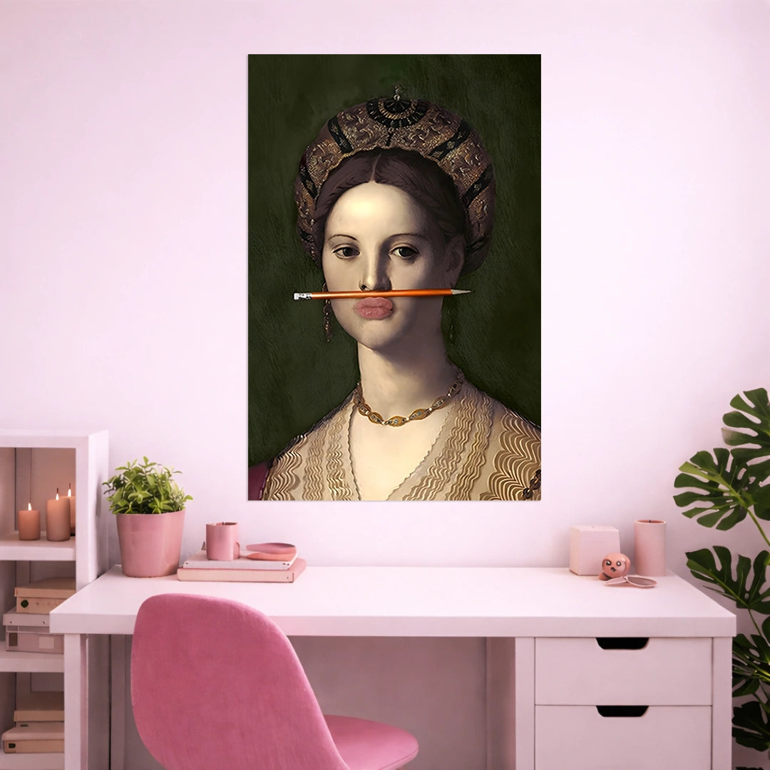 ROYAL GLITCH POSTER | GIRL BOSS POSTER