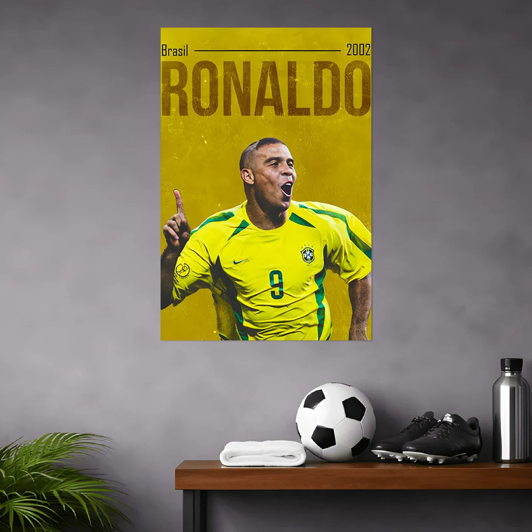 RONALDO NAZARIO POSTER - 2 | FOOTBALL POSTERS BLUMUN