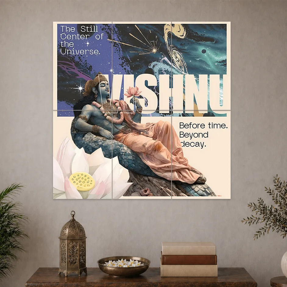 LORD VISHNU POSTER | DEVOTIONAL POSTERS | 6 PIECE SET
