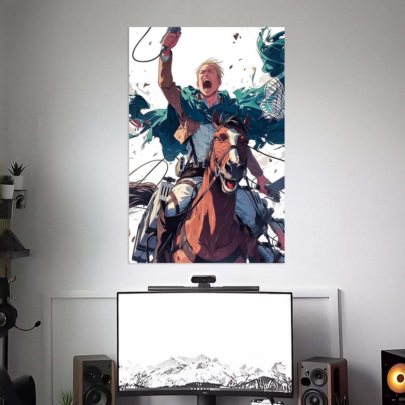 ERWIN SMITH POSTER - 2 | ATTACK ON TITAN POSTER | ANIME POSTERS BLUMUN