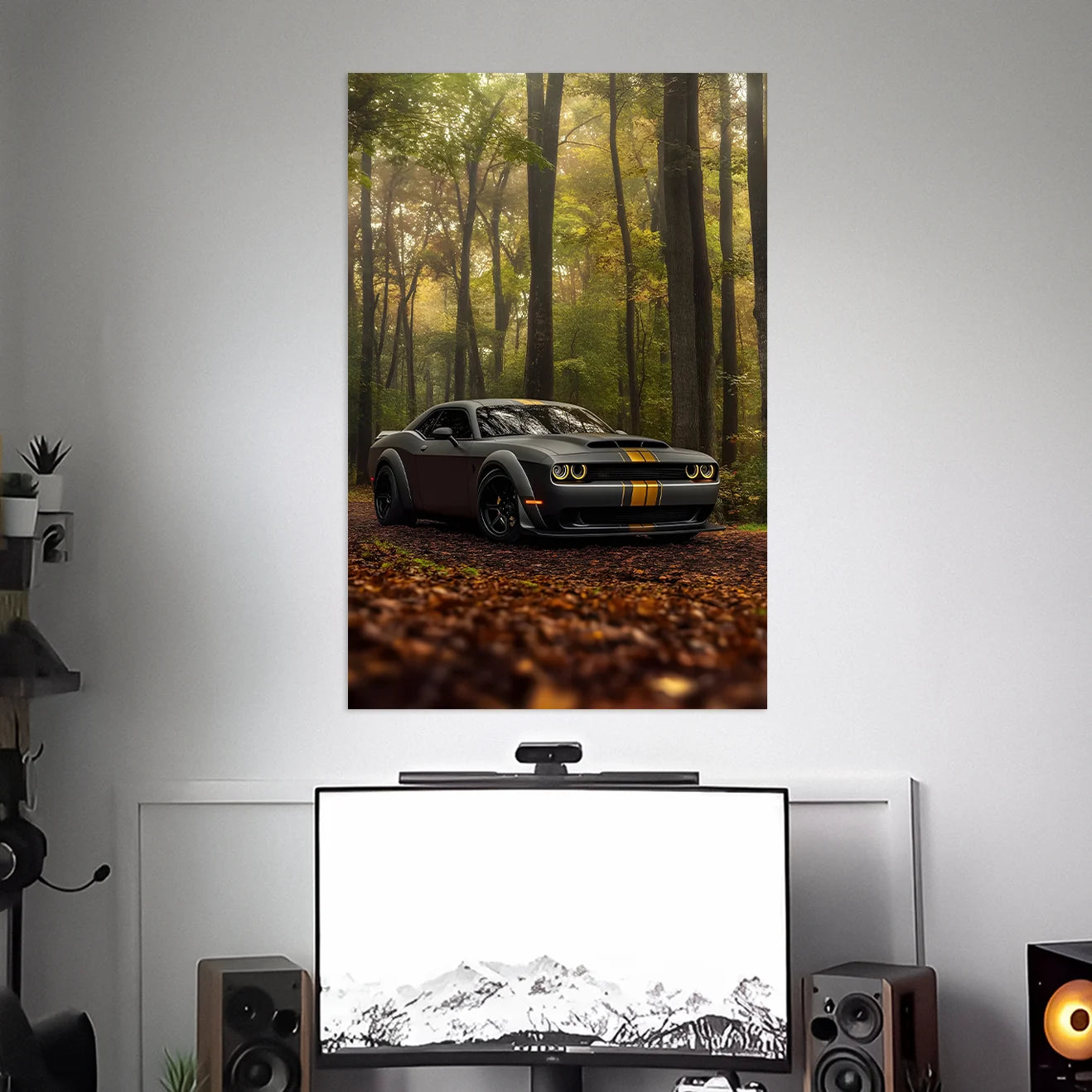 DODGE CHALLENGER SRT POSTER - 1 | CAR POSTERS BLUMUN