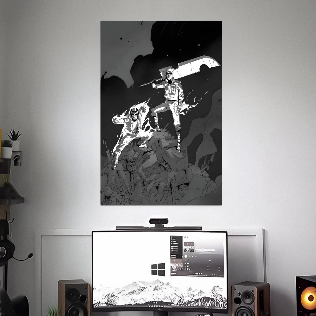 KAKASHI & MIGHT GUY POSTER | NARUTO POSTERS | ANIME POSTERS