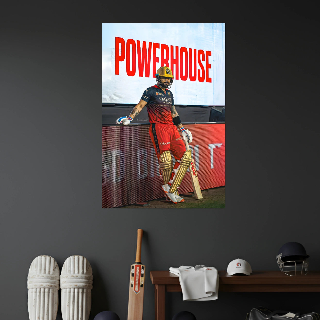 RCB POWERHOUSE VIRAT KOHLI POSTER | CRICKET POSTERS