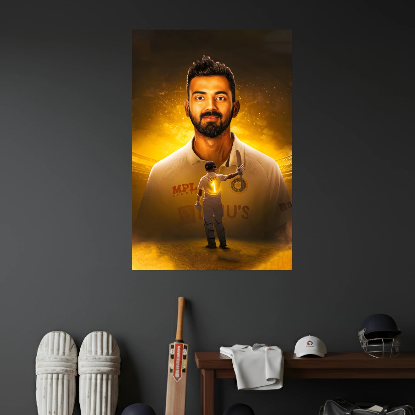 KL RAHUL POSTER - 2 | CRICKET POSTERS