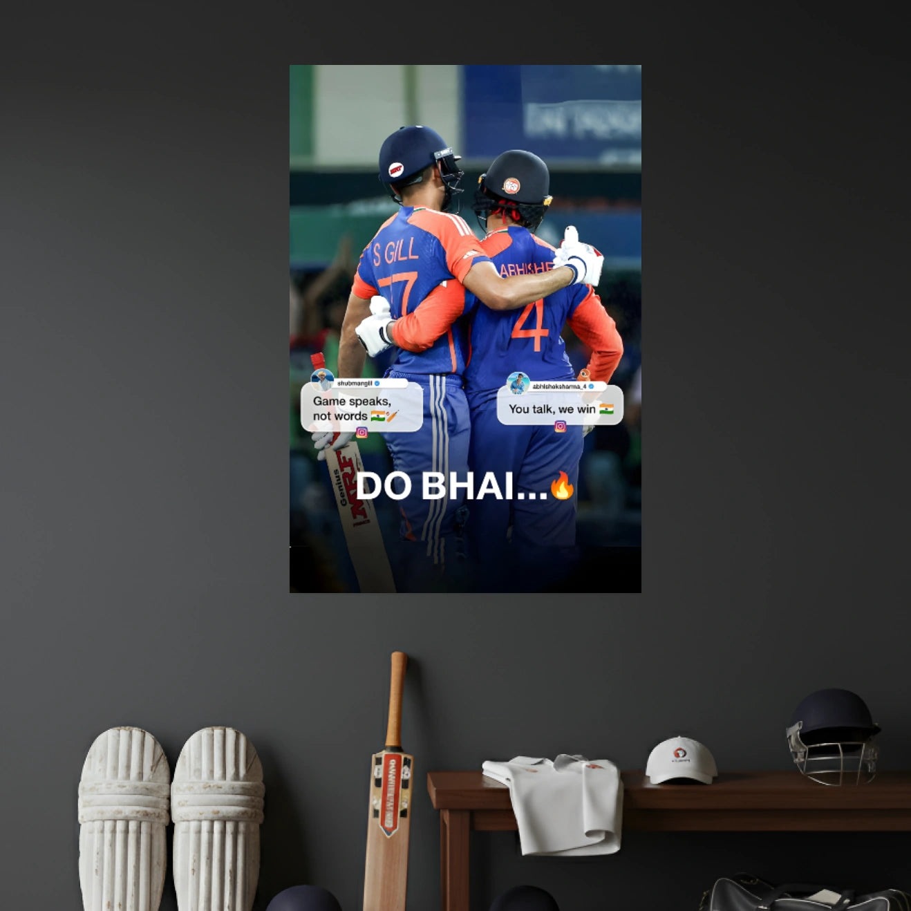 SHUBHMAN GILL & ABHISHEK SHARMA POSTER - 3 | CRICKET POSTERS