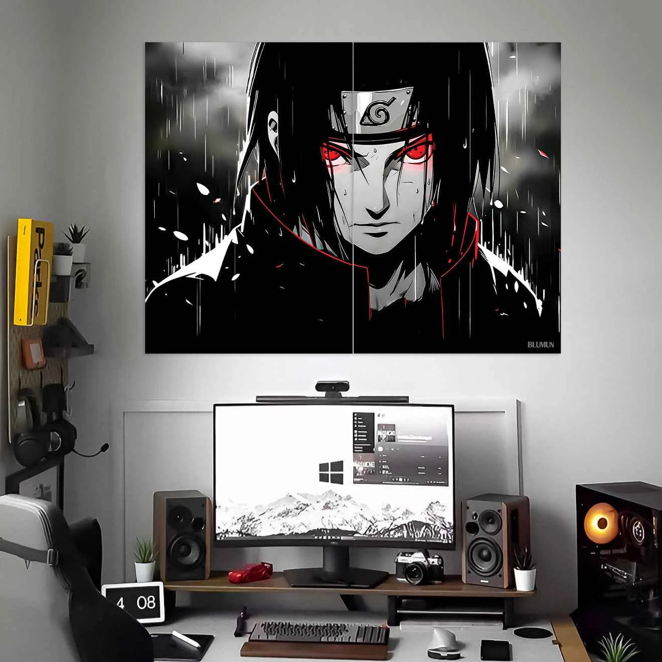 ITACHI UCHIHA POSTER | NARUTO POSTERS | ANIME POSTER | 2 PIECE SET