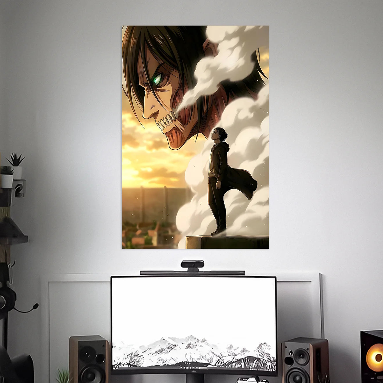 EREN YEAGER POSTER - 4 | ATTACK ON TITAN POSTER | ANIME POSTERS BLUMUN