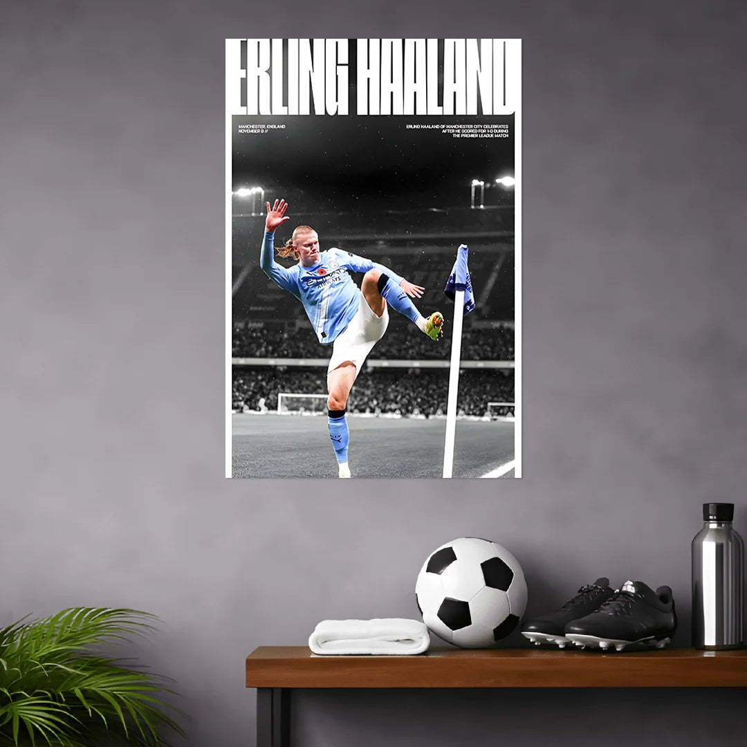 ERLING HAALAND POSTER | FOOTBALL POSTERS