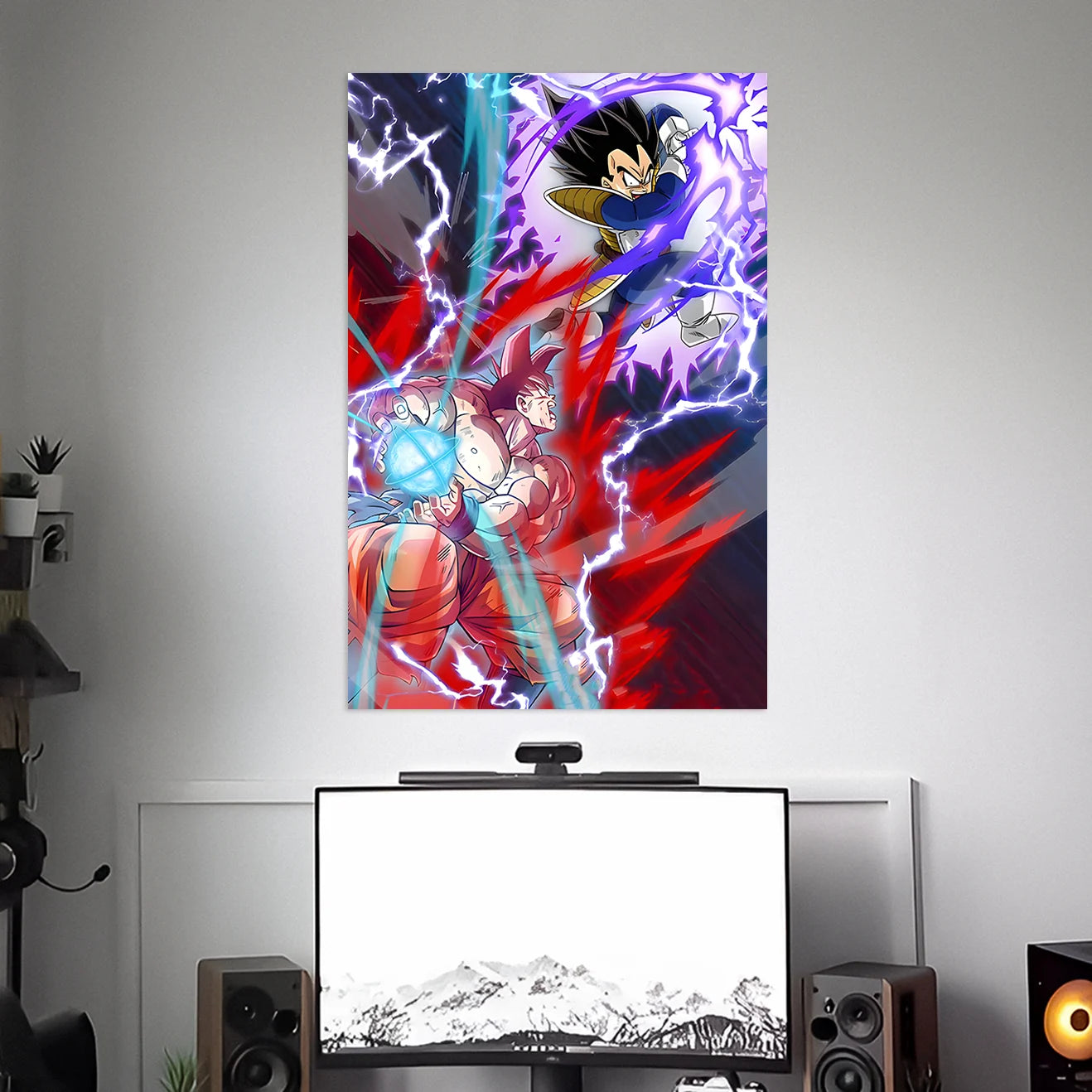 GEKU VS VEGETA POSTER - 1 | DRAGON BALL Z POSTER | ANIME POSTERS BLUMUN