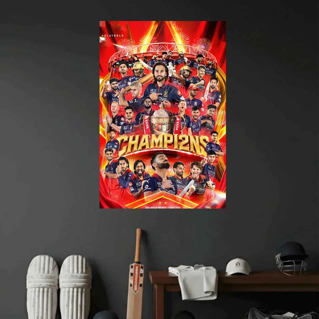 RCB POSTER - 9 | CRICKET POSTERS